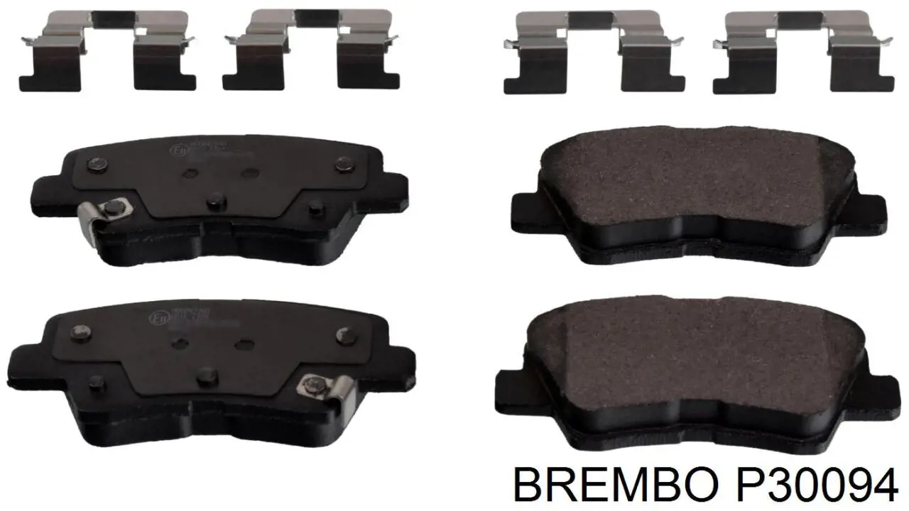 Купить P30094 Brembo Колодки тормозные задние, дисковые