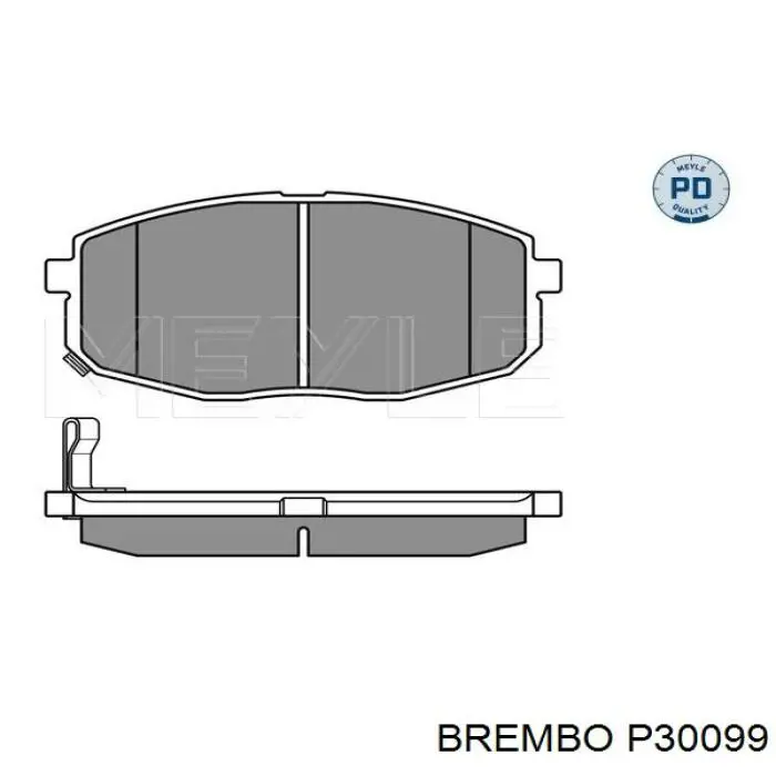 P30099 Brembo sapatas do freio dianteiras de disco