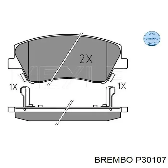 Передние тормозные колодки P30107 Brembo