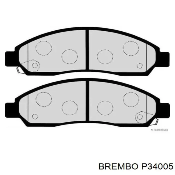 Купить P34005 Brembo Колодки тормозные