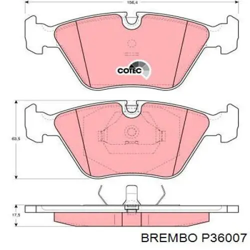 Колодки Brembo P36007 цена, от 47.22 USD