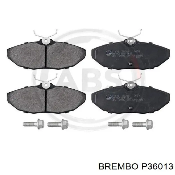 Купить P36013 Brembo Колодки тормозные задние, дисковые