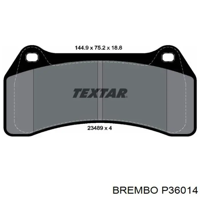 Купить P36014 Brembo Колодки тормозные