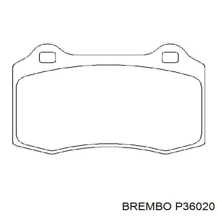 P36020 Brembo колодки тормозные задние дисковые