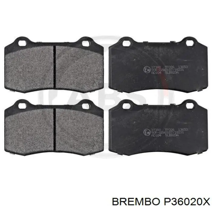 Pastillas de freno traseras P36020X Brembo