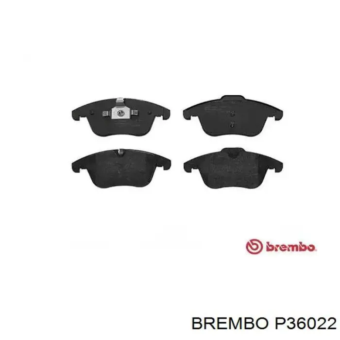 P36022 Brembo колодки тормозные передние дисковые