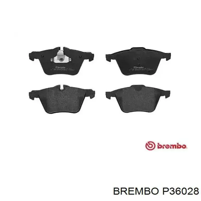 P36028 Brembo колодки тормозные передние дисковые