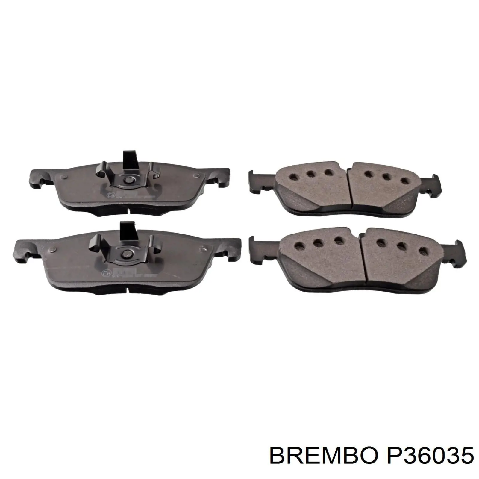 P36035 Brembo sapatas do freio dianteiras de disco