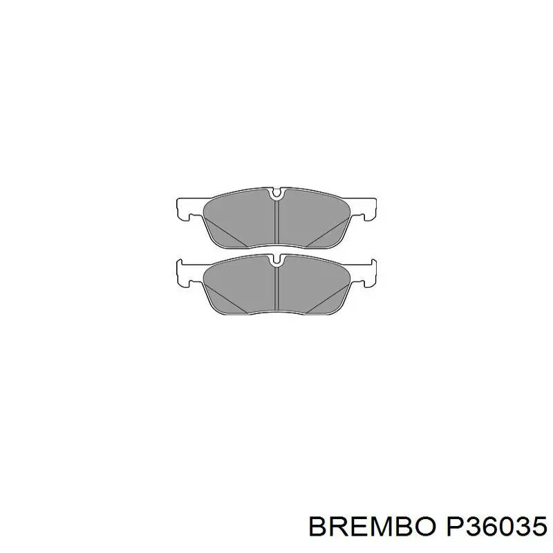 Передние тормозные колодки P36035 Brembo