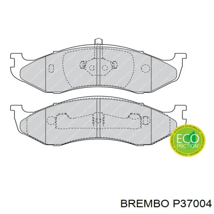 Тормозные колодки Brembo P37004