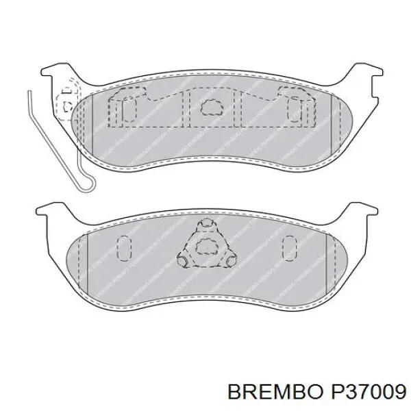 Задние тормозные колодки P37009 Brembo
