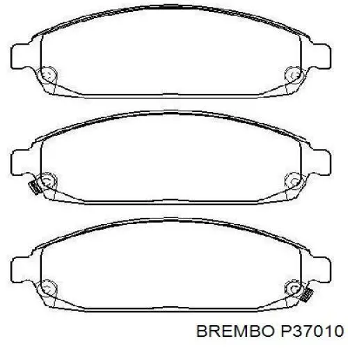 Передние тормозные колодки P37010 Brembo