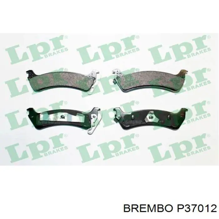 Купить P37012 Brembo Колодки тормозные задние, дисковые