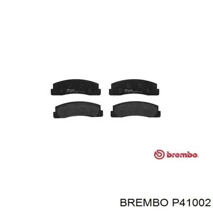 P41002 Brembo колодки тормозные передние дисковые