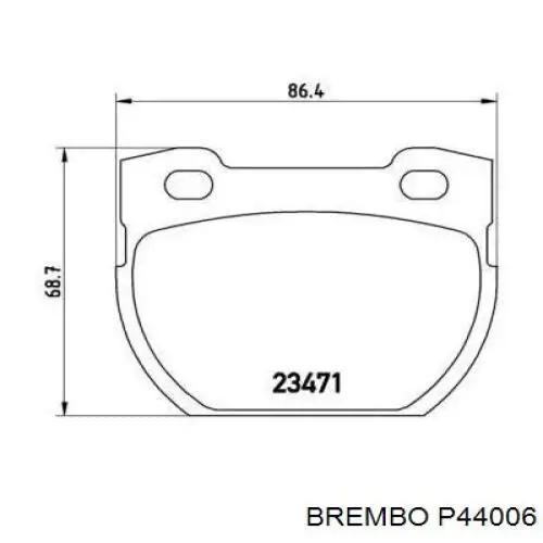 Колодки дисковые  Brembo P44006 цена, от 34.74 USD