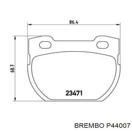 Колодки дисковые  Brembo P44007 цена, от 28.45 USD