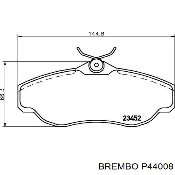 Купить P44008 Brembo Колодки тормозные