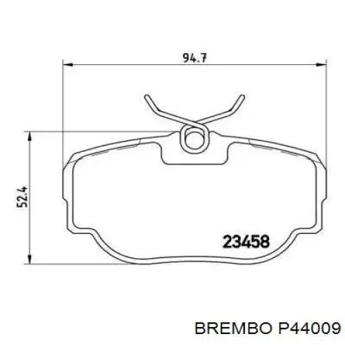 P44009 Brembo задние тормозные колодки