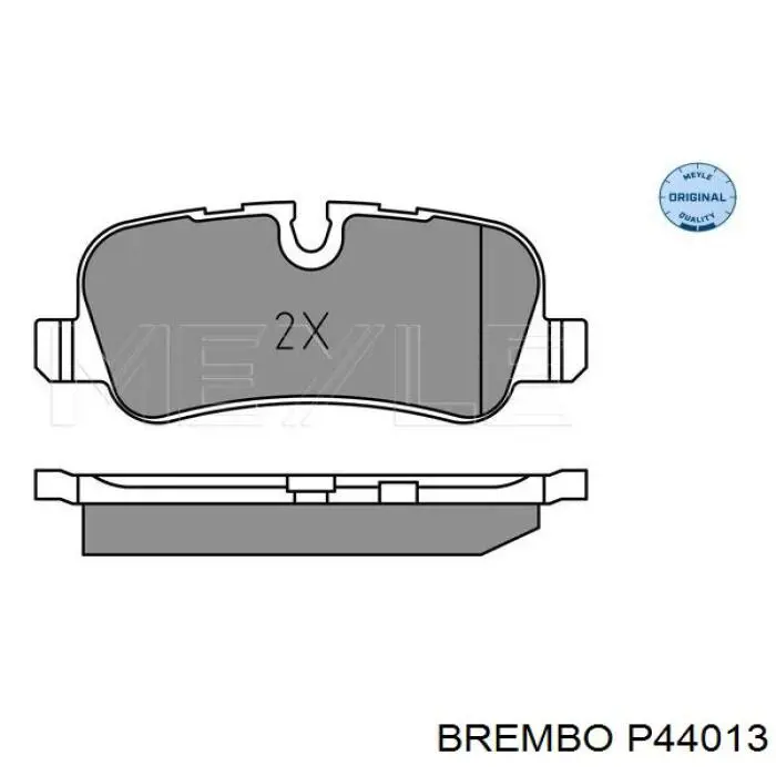 Купить P44013 Brembo Колодки тормозные задние, дисковые