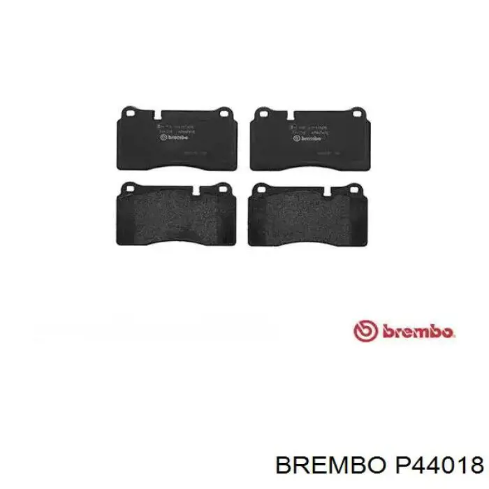 P44018 Brembo колодки тормозные передние дисковые