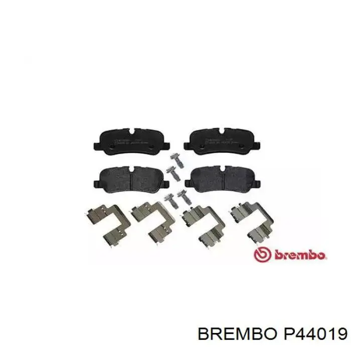 P44019 Brembo колодки тормозные задние дисковые