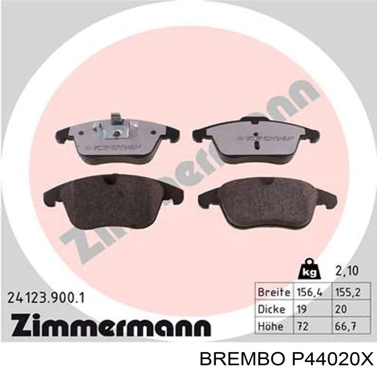 Купить P44020X Brembo Колодки тормозные