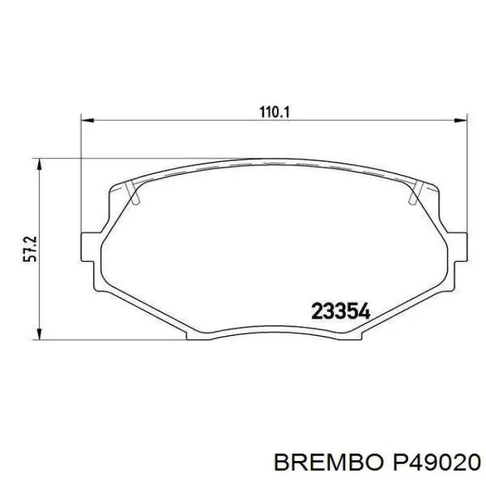 Передние тормозные колодки P49020 Brembo