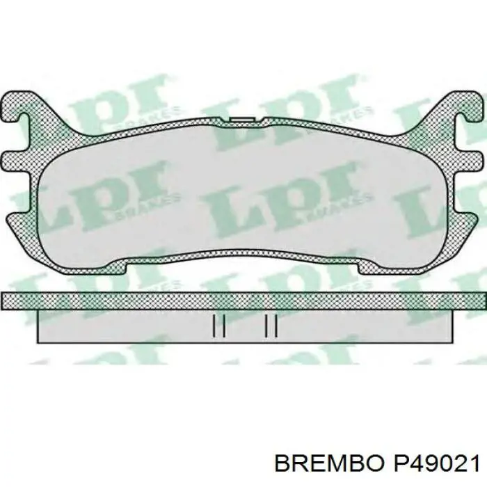 Pastillas de freno traseras P49021 Brembo