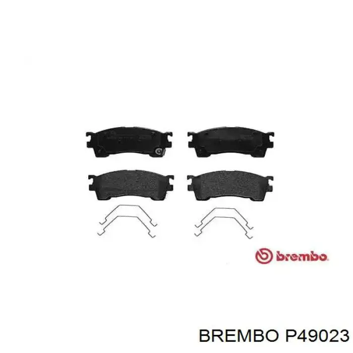 P49023 Brembo колодки тормозные передние дисковые