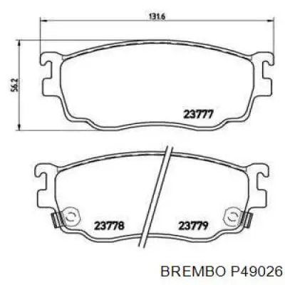 Колодки Brembo P49026 цена, от 19.62 USD