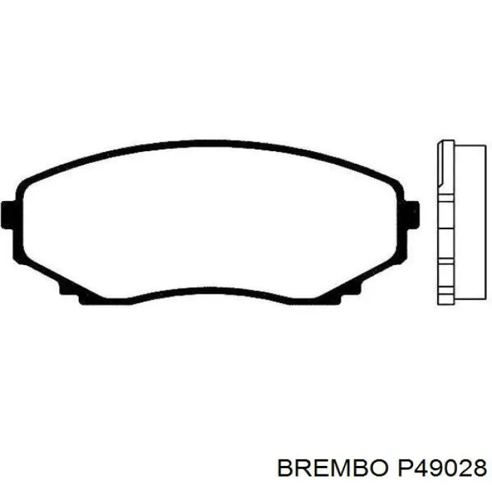 P49028 Brembo Колодки передние