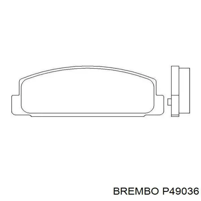 Купить P49036 Brembo Колодки тормозные задние, дисковые