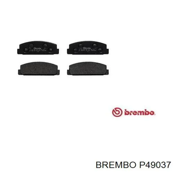 P 49 037 Brembo задние тормозные колодки
