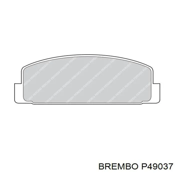 Купить P49037 Brembo Колодки тормозные задние, дисковые