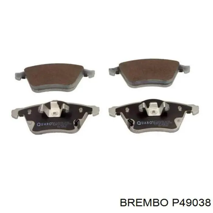 P49038 Brembo колодки тормозные передние дисковые