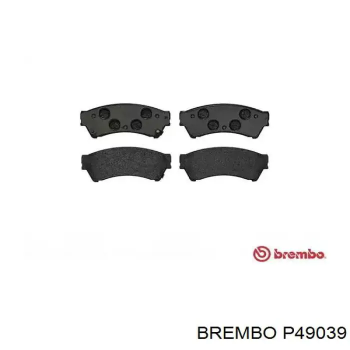 P49039 Brembo колодки тормозные передние дисковые