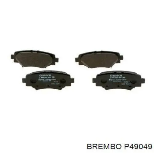 Купить P49049 Brembo Колодки тормозные задние, дисковые