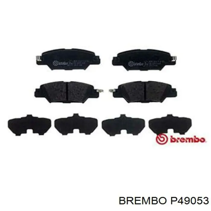 P49053 Brembo sapatas do freio traseiras de disco