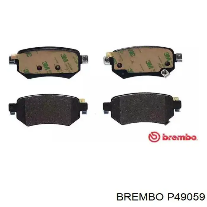 P49059 Brembo sapatas do freio traseiras de disco