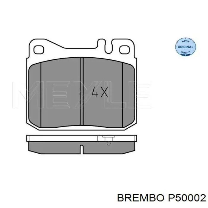 Передние тормозные колодки P50002 Brembo