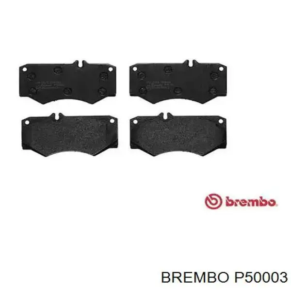 P50003 Brembo колодки тормозные передние дисковые