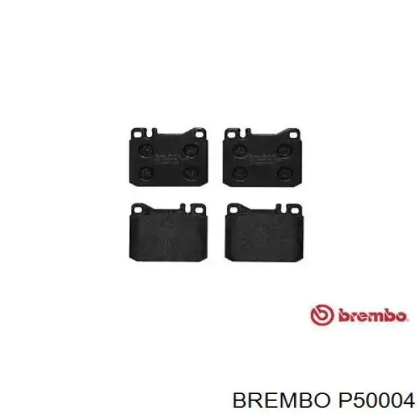 P50004 Brembo колодки тормозные передние дисковые