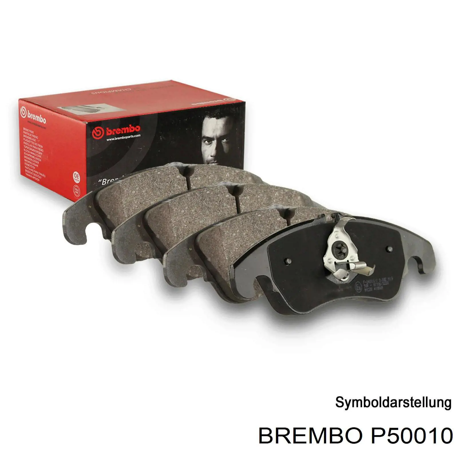 P50010 Brembo колодки тормозные передние дисковые