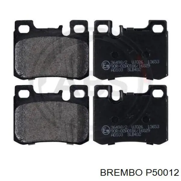 Купить P50012 Brembo Колодки тормозные задние, дисковые