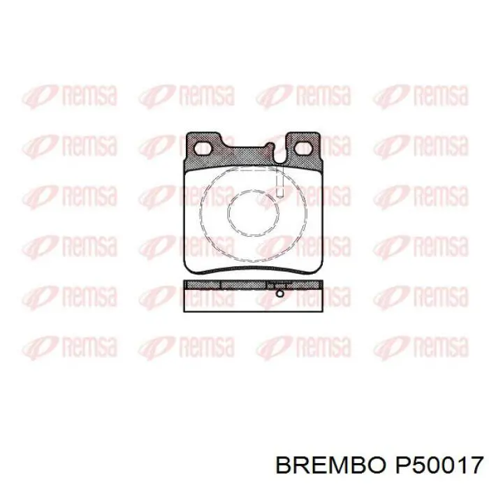 Задние дисковые колодки Brembo P50017