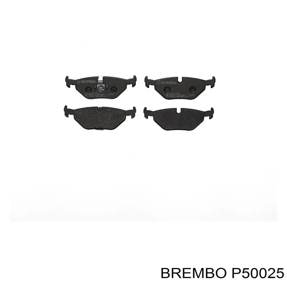 P50025 Brembo Колодки тормозные дисковые комплект