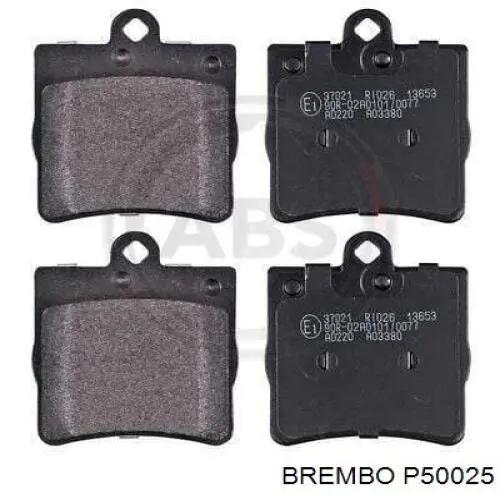Купить P50025 Brembo Колодки тормозные задние, дисковые