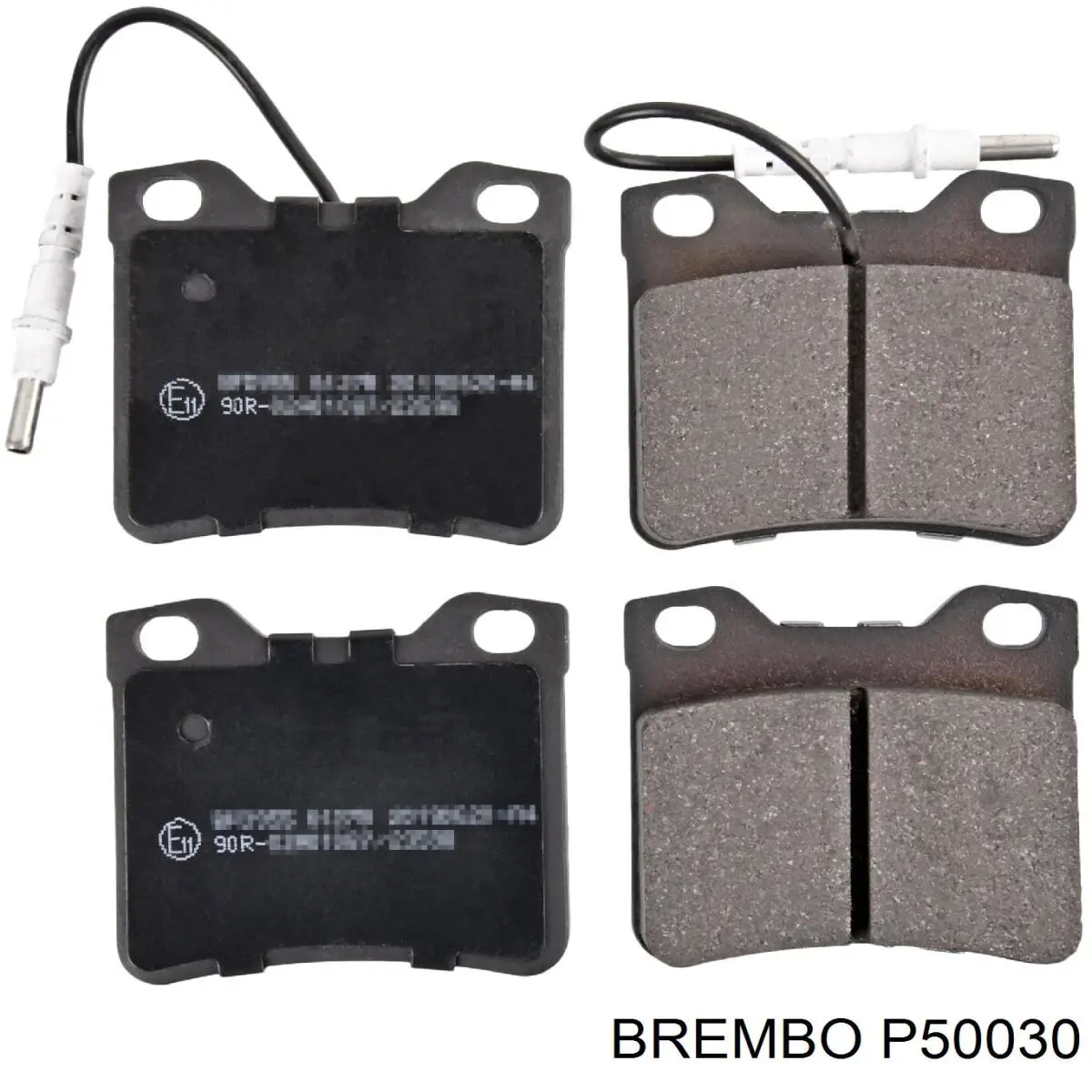 P 50 030 Brembo колодки тормозные задние дисковые