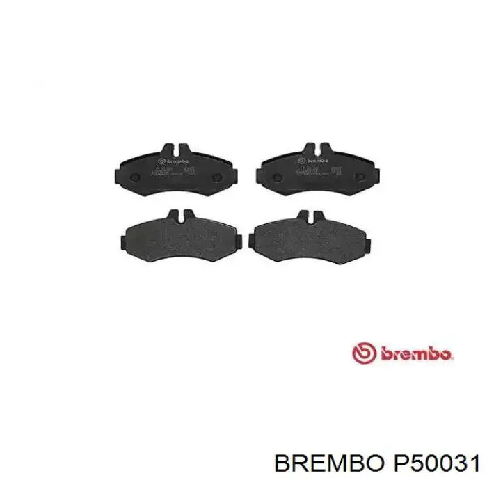 P50031 Brembo колодки тормозные передние дисковые