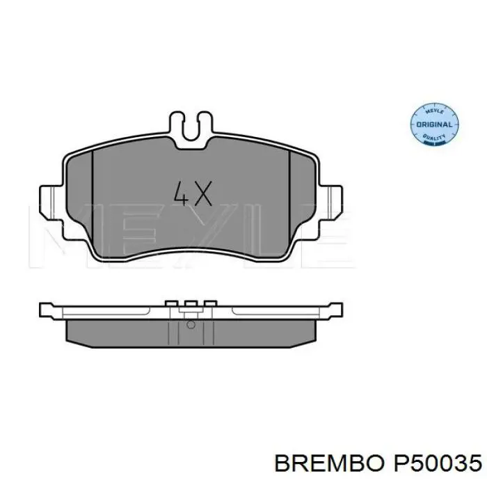 Передние тормозные колодки P50035 Brembo